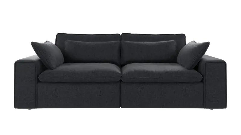 219282 b sb A Rawlins sofa 3-seater dark blue fabric Robin #90 (c3).