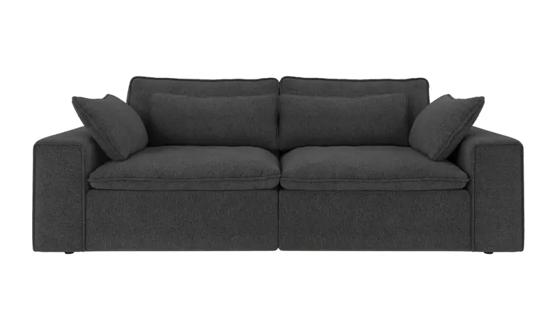 219189 b sb A Rawlins sofa 3-seater dark grey fabric Max #169 (c2).