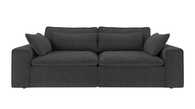 219189 b sb A Rawlins sofa 3-seater dark grey fabric Max #169 (c2).