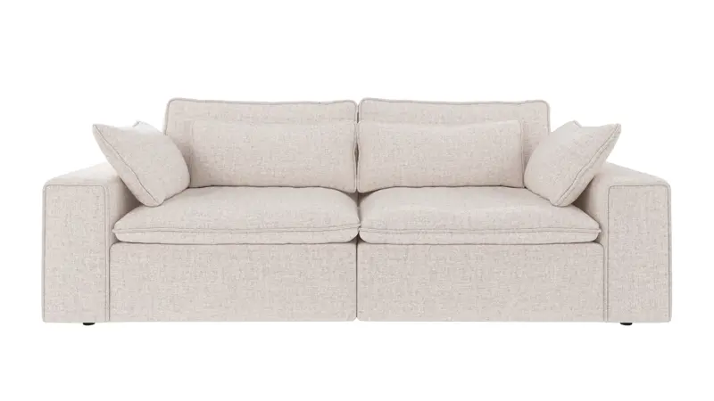 219382 b sb A Rawlins sofa 3-seater light beige fabric Oscar #1 (c3).