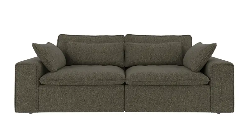 219394 b sb A Rawlins sofa 3-seater green-brown fabric Oscar #88 (c3).