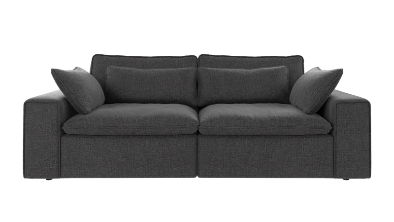 122896 b sb A Rawlins sofa 3-seater dark grey fabric Robin #66 (c3).