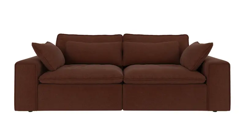 122943 b sb A Rawlins sofa 3-seater red fabric Rita #96 (c2).