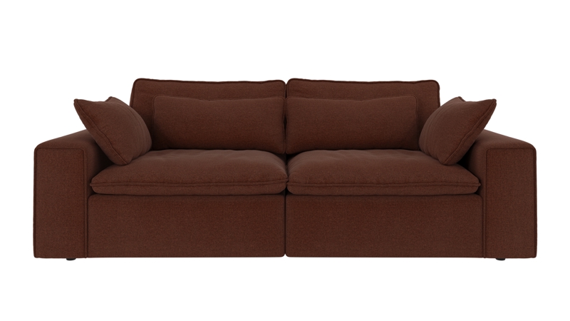 122943 b sb A Rawlins sofa 3-seater red fabric Rita #96 (c2).