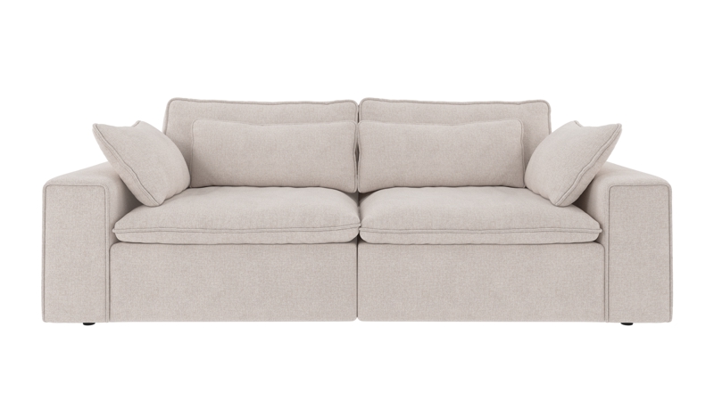 219136 b sb A Rawlins sofa 3-seater light beige fabric Brenda #22 (c1).