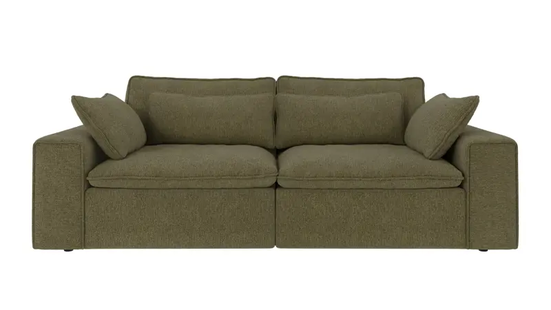 219183 b sb A Rawlins sofa 3-seater dark green fabric Max #88 (c2).