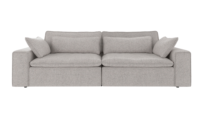 219386 b sb A Rawlins sofa 3-seater Maxi light grey fabric Oscar #196 (c3).