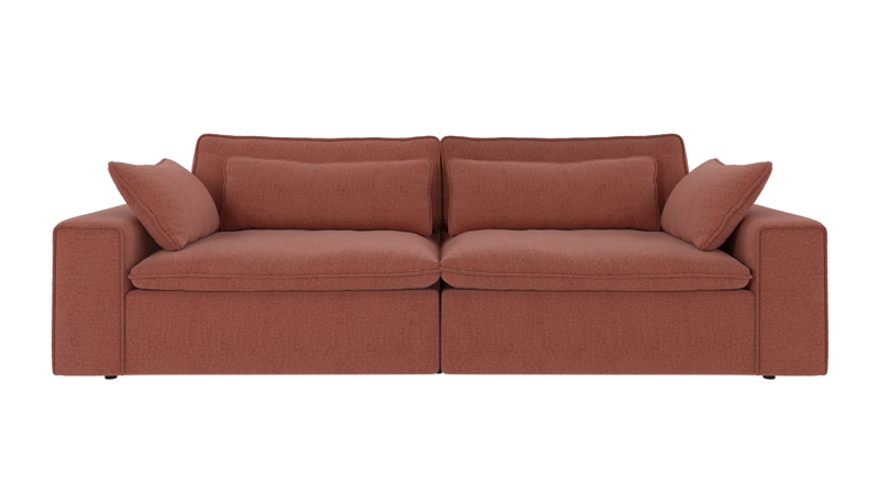 122666 b sb A Rawlins sofa 3-seater Maxi red fabric Brenda #52 (c1).