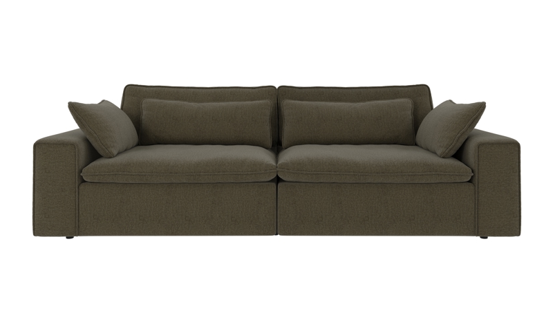 122670 b sb A Rawlins sofa 3-seater Maxi green fabric Brenda #77 (c1).