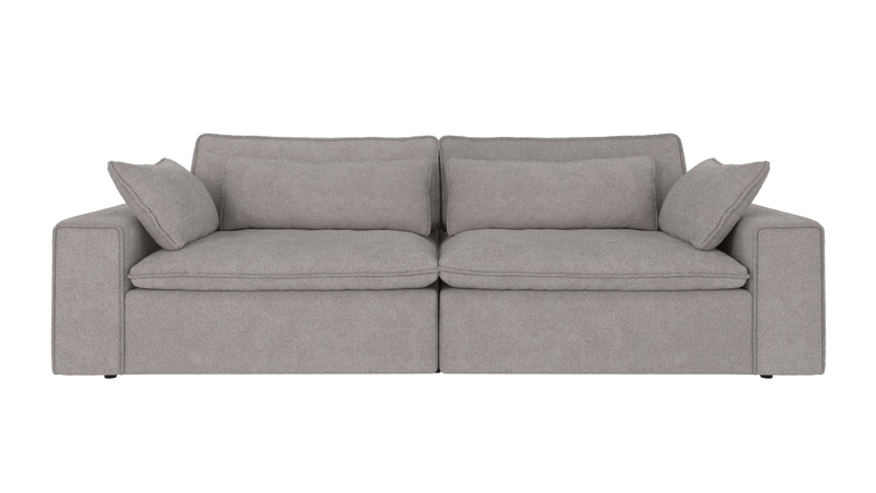 122734 b sb A Rawlins sofa 3-seater Maxi light grey fabric Greg #17 (c2).