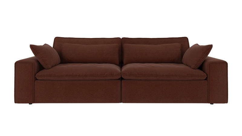 122754 b sb A Rawlins sofa 3-seater Maxi red fabric Rita #96 (c2).