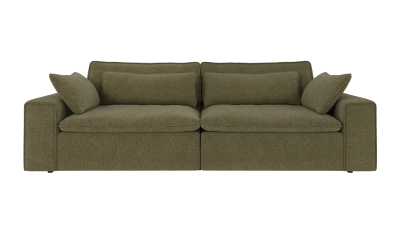 219181 b sb A Rawlins sofa 3-seater Maxi dark green fabric Max #88 (c2).