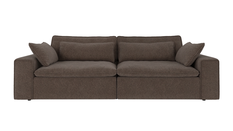 219184 b sb A Rawlins sofa 3-seater Maxi brown-grey fabric Max #176 (c2).