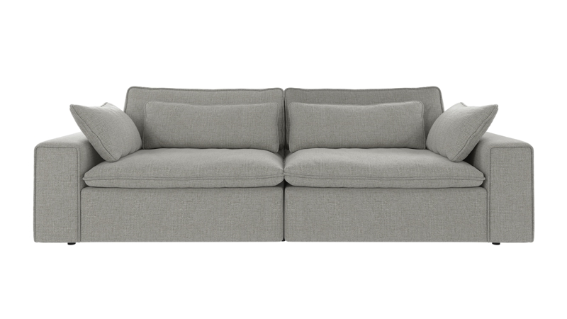 219283 b sb A Rawlins sofa 3-seater Maxi medium grey fabric Robin #149 (c3).