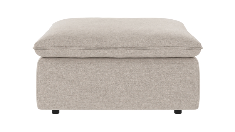 219384 b sb A Rawlins foot stool beige fabric Oscar #124 (c3).