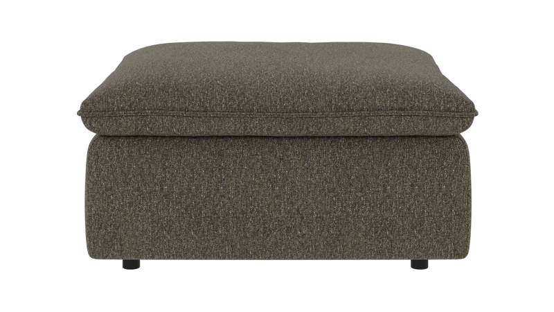 219393 b sb A Rawlins foot stool green-brown fabric Oscar #88 (c3).