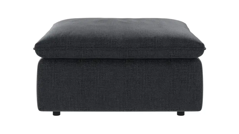 219281 b sb A Rawlins foot stool dark blue fabric Robin #90 (c3).