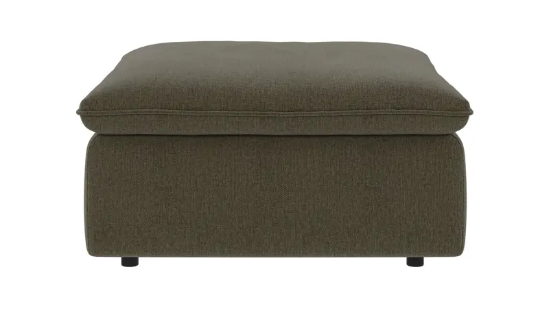 122671 b sb A Rawlins foot stool green fabric Brenda #77 (c1).