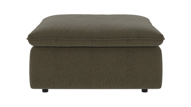 122671 b sb A Rawlins foot stool green fabric Brenda #77 (c1).