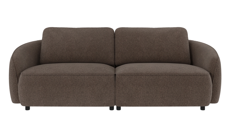 242080 b sb A Norris sofa 3-seater brown-grey fabric Max #176 (c2).