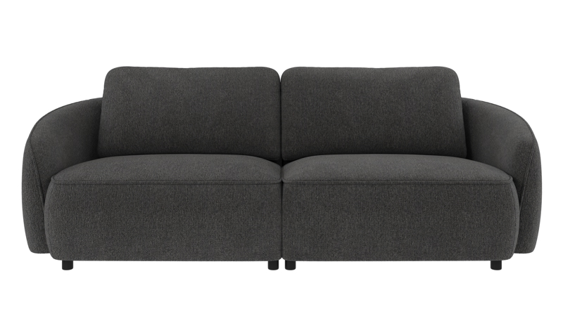 242090 b sb A Norris sofa 3-seater dark grey fabric Max #169 (c2).