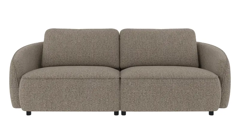 242568 b sb A Norris sofa 3-seater light brown fabric Oscar #13 (c3).