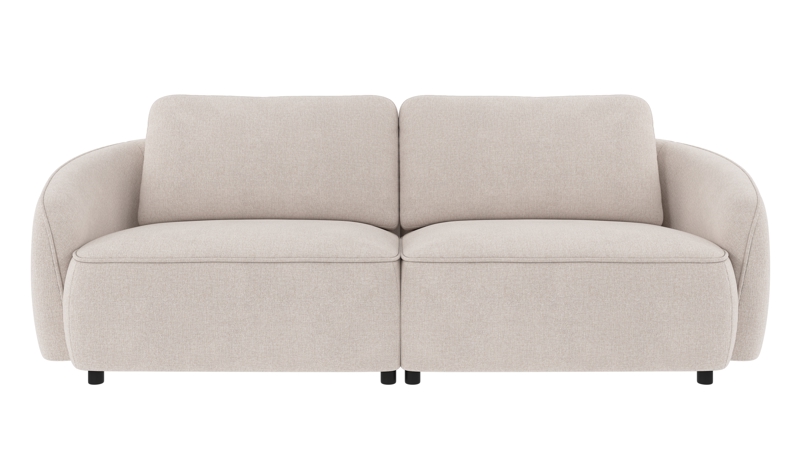 241950 b sb A Norris sofa 3-seater light beige fabric Brenda #22 (c1).