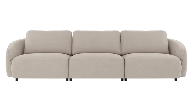242553 b sb A Norris sofa 4-seater beige fabric Oscar #124 (c3).