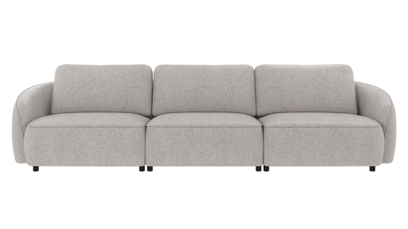 242561 b sb A Norris sofa 4-seater light grey fabric Oscar #196 (c3).