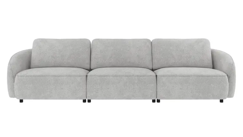 242041 b sb A Norris sofa 4-seater light grey fabric Max #60 (c2).