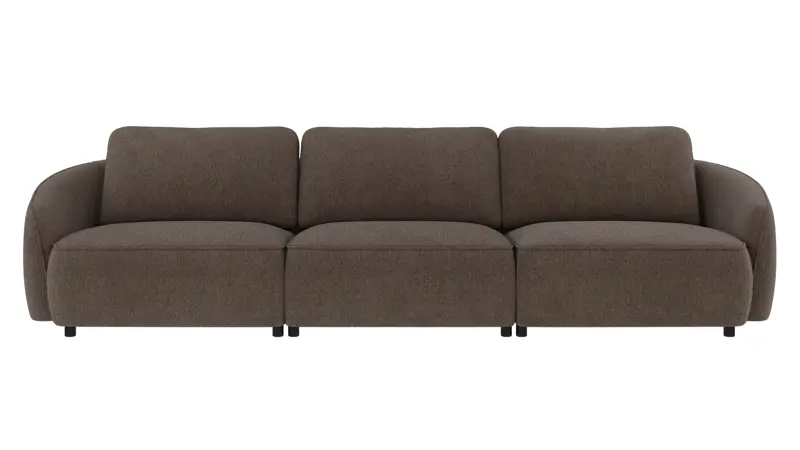 242081 b sb A Norris sofa 4-seater brown-grey fabric Max #176 (c2).