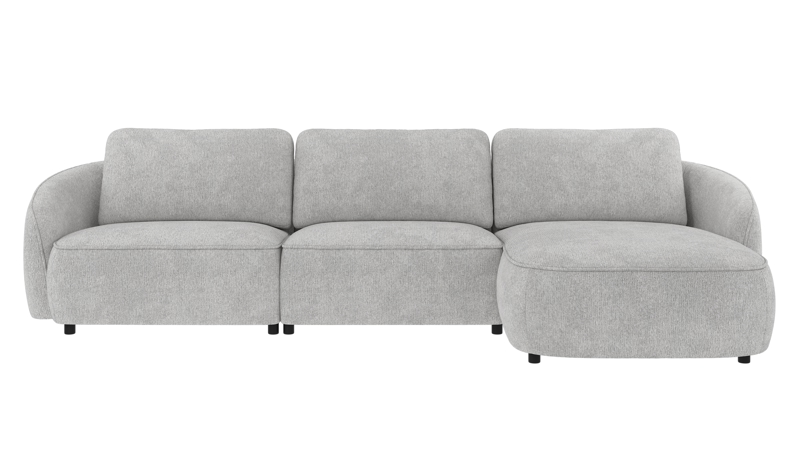 242043 b sb A Norris sofa 4-seater-chaise longue R light grey fabric Max #60 (c2).