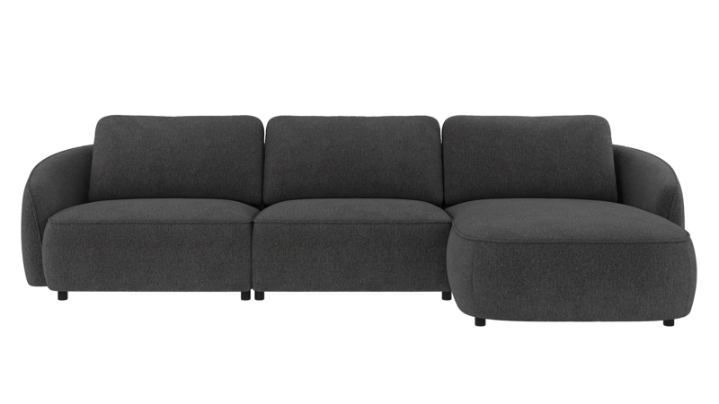 242093 b sb A Norris sofa 4-seater-chaise longue R dark grey fabric Max #169 (c2).