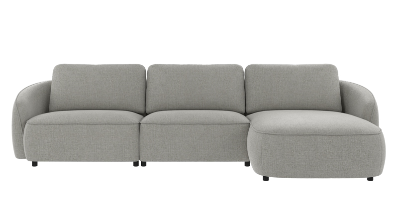 242321 b sb A Norris sofa 4-seater-chaise longue R medium grey fabric Robin #149 (c3).
