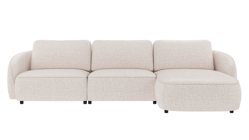 242547 b sb A Norris sofa 4-seater-chaise longue R light beige fabric Oscar #1 (c3).
