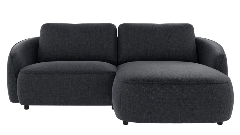 242312 b sb A Norris sofa 3-seater-chaise longue R dark blue fabric Robin #90 (c3).