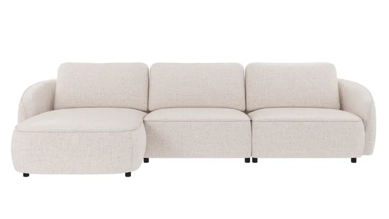 242549 b sb A Norris sofa 4-seater-chaise longue L light beige fabric Oscar #1 (c3).