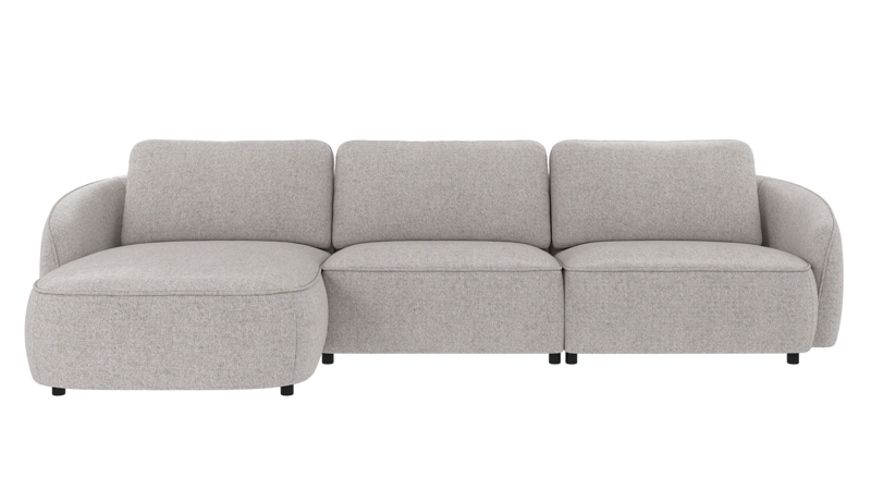 242565 b sb A Norris sofa 4-seater-chaise longue L light grey fabric Oscar #196 (c3).