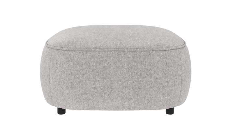 242566 b sb A Norris footstool light grey fabric Oscar #196 (c3).