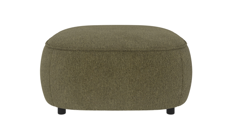 242076 b sb A Norris footstool dark green fabric Max #88 (c2).