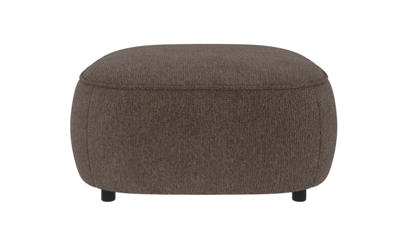 242086 b sb A Norris footstool brown-grey fabric Max #176 (c2).