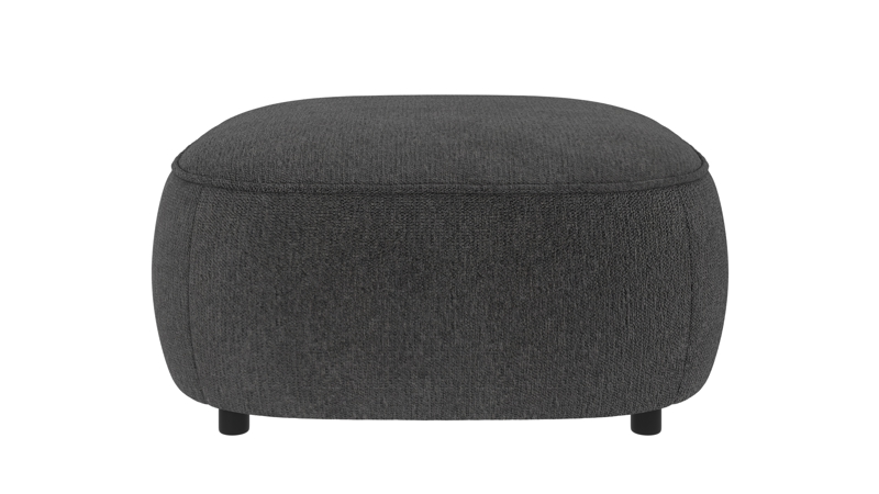242096 b sb A Norris footstool dark grey fabric Max #169 (c2).