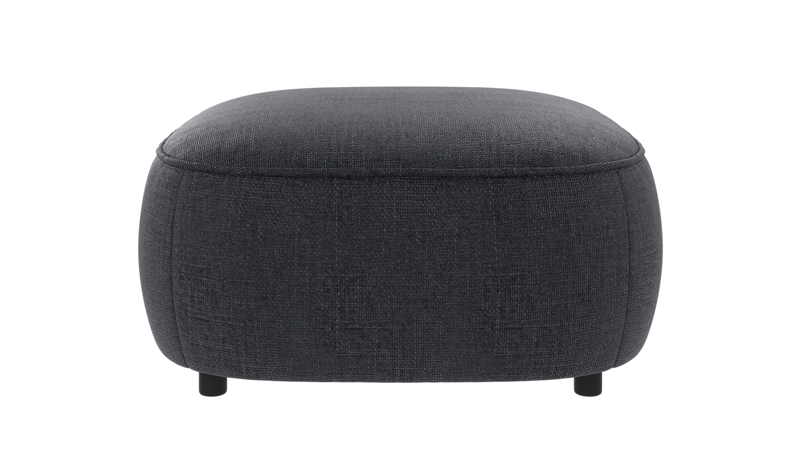 242316 b sb A Norris footstool dark blue fabric Robin #90 (c3).