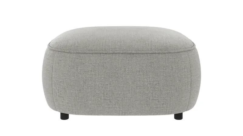 242324 b sb A Norris footstool medium grey fabric Robin #149 (c3).