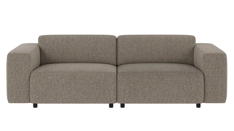 149800 b sb A Willard sofa 3-seater light brown fabric Oscar #13 (c3).