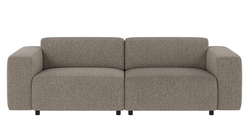 149800 b sb A Willard sofa 3-seater light brown fabric Oscar #13 (c3).