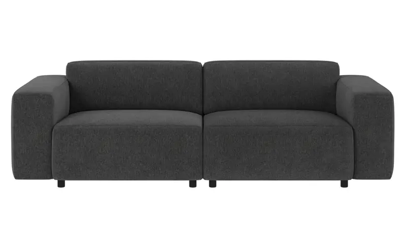 149250 b sb A Willard sofa 3-seater dark grey fabric Max #169 (c2).