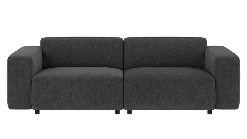 149250 b sb A Willard sofa 3-seater dark grey fabric Max #169 (c2).
