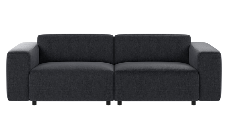 149500 b sb A Willard sofa 3-seater dark blue fabric Robin #90 (c3).