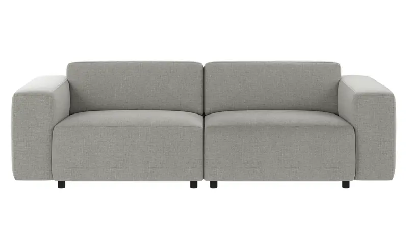 149510 b sb A Willard sofa 3-seater medium grey fabric Robin #149 (c3).